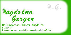 magdolna garger business card